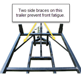 pontoon trailer bracing