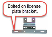 license plate bracket