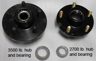 pontoon trailer hub and bearing