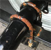 spring axle attach on pontoon trailer