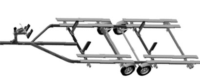 pontoon trailer bunks