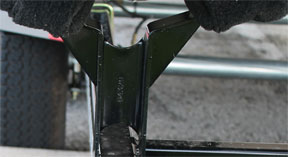 welded bunk support bracket