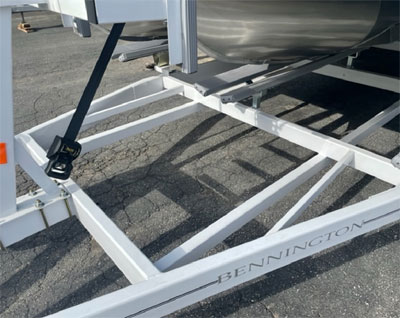 improper fitting pontoon trailer