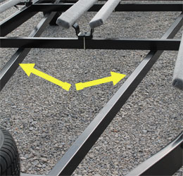 pontoon trailer bracing