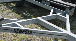 pontoon trailer bracing