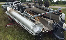 pontoon trailer gone wrong