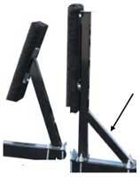 break away pontoon trailer wind guide