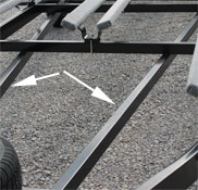 pontoon trailer bracing