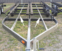pontoon trailer bracing