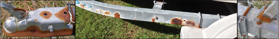 galvanizing on pontoon boat trailers