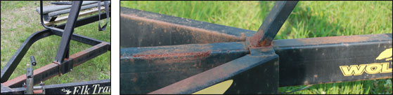 pontoon trailer steel finish care
