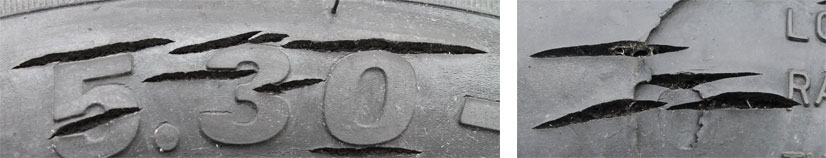 tire cracking