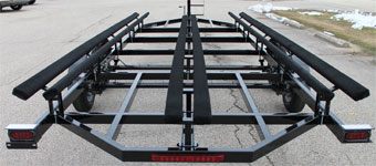 triple tube pontoon trailer