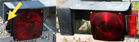 economy pontoon trailer lighting