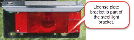 intergrated license plate bracket
